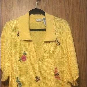 Plus sweater. Light and pretty.